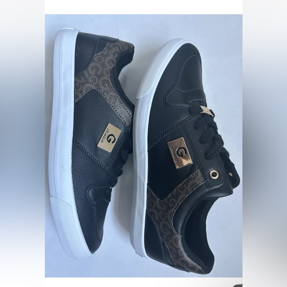 NWT G By Guess Los Angeles Shoes Sneaker Black/Gold/
Brown size: 10M - Picture 6 of 6